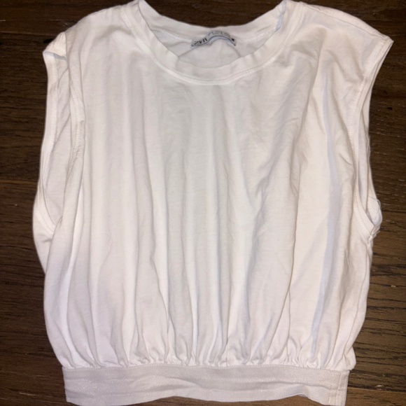 White Sleeveless Top Zara - Picture 1 of 3